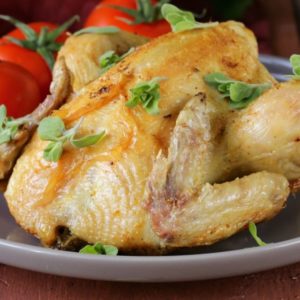 crispy spatchcock chicken