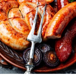 pork miso and ginger sausage