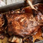 roast lamb shoulder garlic