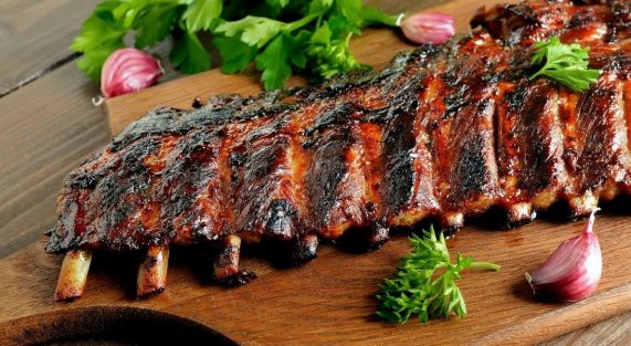 sticky spicy spare ribs